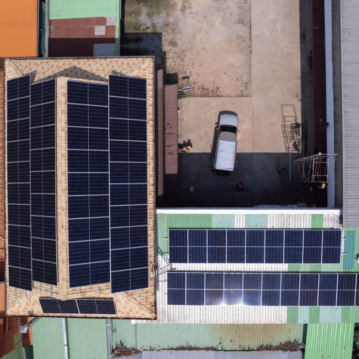 All Black Solar Panels on Roof