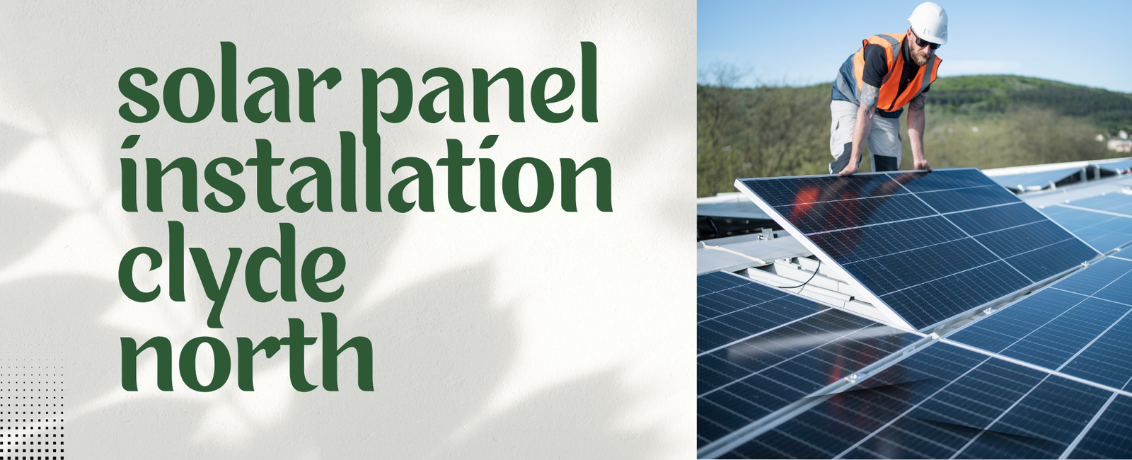 solar panel installation clyde north